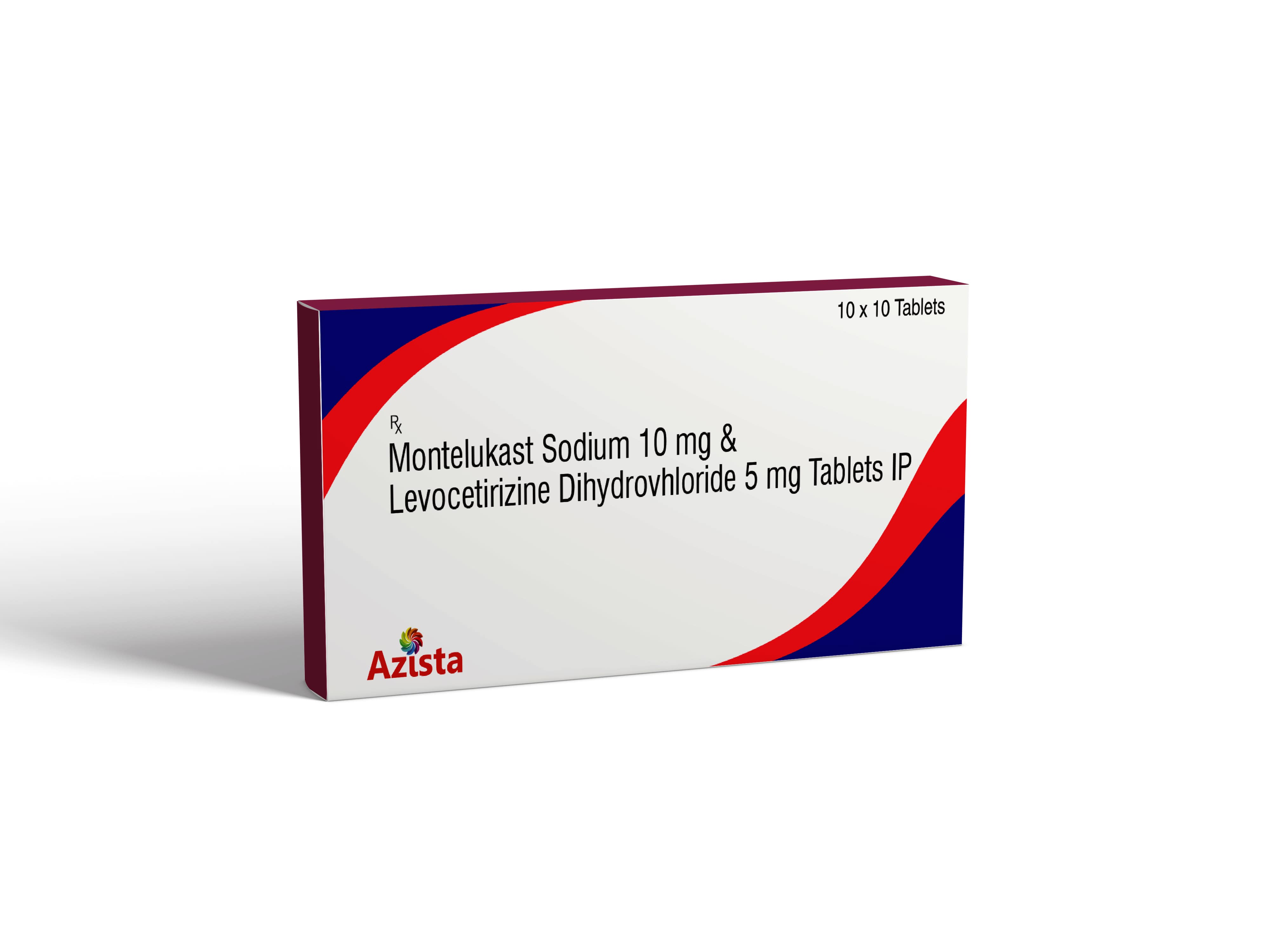 Montelukast sodium 10 mg and Levocetirizine Dihydrochloride 5 mg IP Tablets